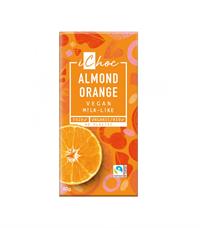 iChoc Almond Orange Vegansk Chokoladeplade 80 g     